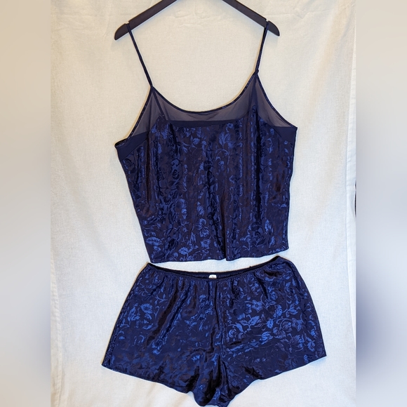 Go Softly Indigo Floral Matching Set Size 2X - Picture 1 of 5